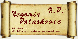 Negomir Palasković vizit kartica